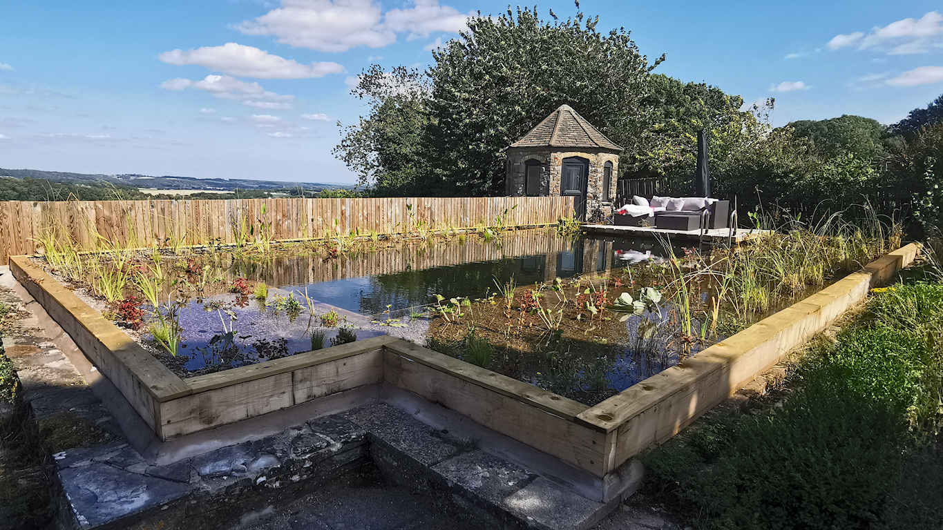Swimming Pool Conversion into a Natural Swimming Pond – Newport, Wales