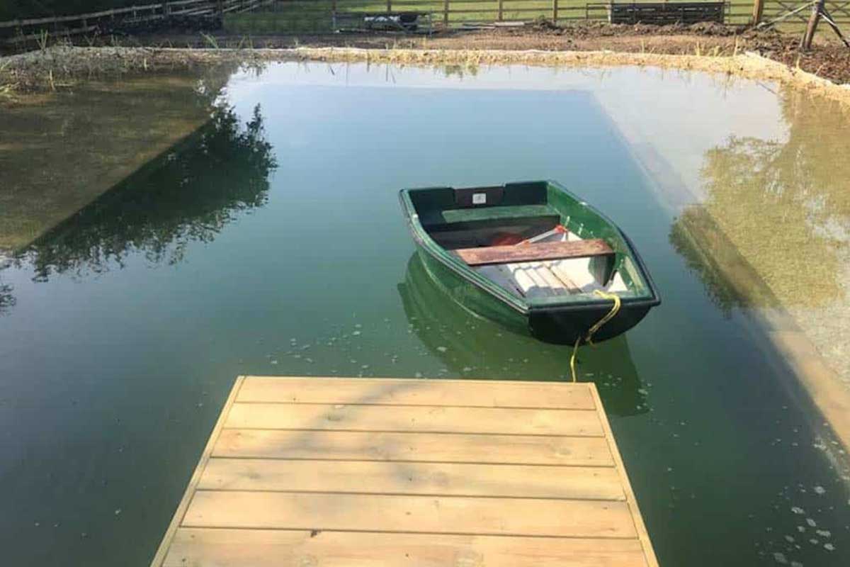 Natural swimming pond in UK